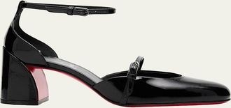 Christian Louboutin 55mm O Jane Patent Leather Pumps