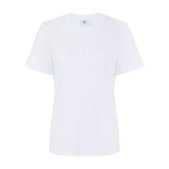 Elisabetta Franchi Dames, Tops, Wit, Maat: XL Jersey