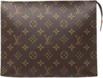 Louis Vuitton Pre-owned Toiletry Pouch 26 - Dames - Vintage Clutch - Bruin - ONE Size - Vintage