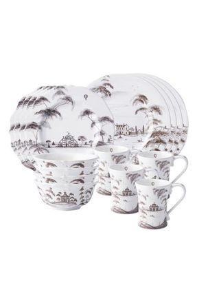 Juliska Country Estate 16-Piece Dinnerware Set in Flint Grey at Nordstrom