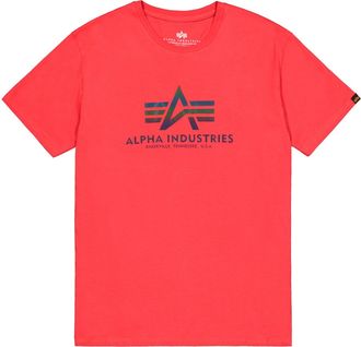 Alpha Industries T-Shirt ALPHA INDUSTRIES Basic T-Shirt BL Rainbow Ref., Herren, Gr. 3XL, rot, Obermaterial: 100% Baumwolle, Shirts T-Shirt