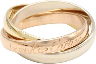 Cartier Pink Gold White Gold Yellow Gold Yellow Gold (18K) Pink Gold (18K) White Gold (18K) Band Ring (Pre-Owned)