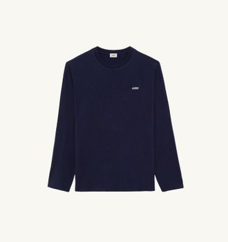 Autry T-SHIRT IN COTONE A MANICA LUNGA CON LOGO RICAMATO UNISEX