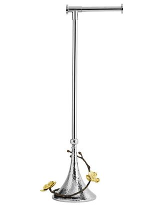 Michael Aram Gold Orchid Toilet Paper Stand