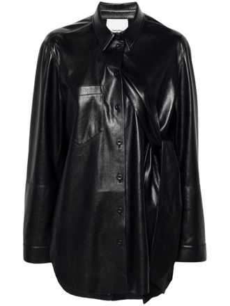 Nanushka Camicia con spalline rimovibili - Nero