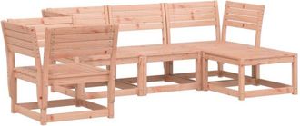 vidaXL Juego De Sof&aacute;s De Jard&iacute;n 5 Pzas Madera Maciza De Abeto Douglas Vidaxl