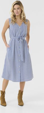 Cream Jurk Feminine Blue Milkboy blue white