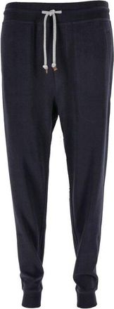 Brunello Cucinelli Mens Cobalt Cotton Blend Jogger Trousers, Size S