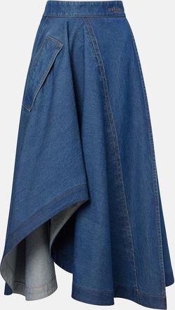 Givenchy Gonna midi in denim asimmetrica