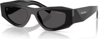 Prada 0PR B19S - unisex - Zonnebrillen - Zwart - 52 MM - Accessoires