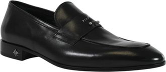John Richmond Elegante mocassin met tijdloos design - Heren - Loafers - Zwart - 43 EU - Schoenen