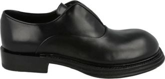 Ferragamo Fanni Lace Up Leather Loafers, Size 7