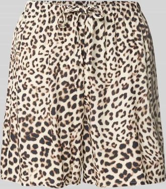 Jake*s Casual Shorts aus Viskose mit elastischem Bund in Schlamm, Gr&ouml;&szlig;e 34