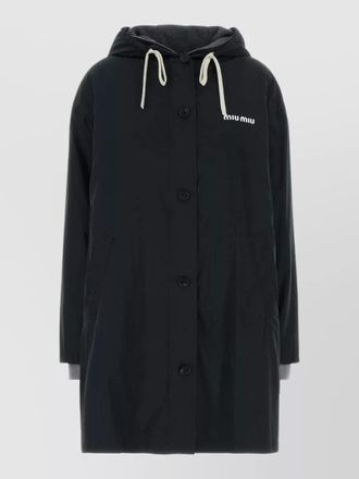 Miu Miu single-breasted parka coat