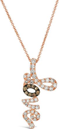 Le Vian 14K Rose Gold 0.56 Ct. Tw. Diamond Pendant Necklace