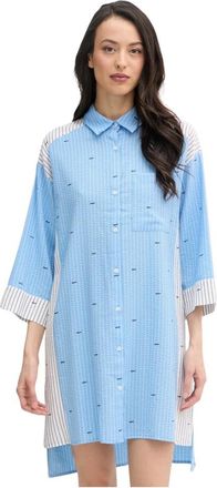 DKNY Camicia da notte - - Dresses - Donna - Blu - S
