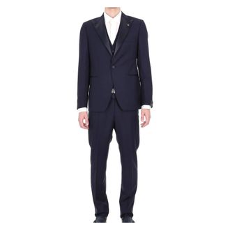 Tagliatore Single Breasted Suits, male, Blue, Size: XL Bruce Tuxedo