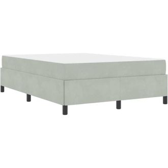 vidaXL Vidaxl - Estructura De Cama Gris Claro, Gris Y Blanco 140 X 200 Cm