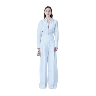 Jacquemus Wide Trousers, female, White, Size: 2XS Le Pantalon Souro Pants