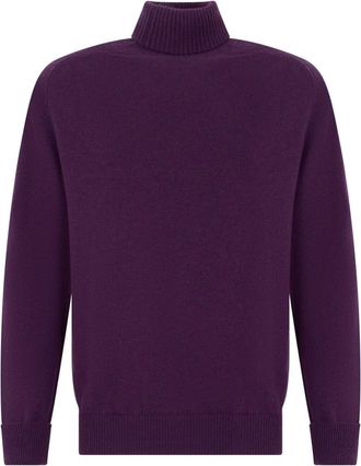 Fedeli Jersey de cuello alto - Knitwear - Hombre - P&uacute;rpura - L