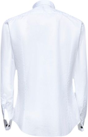 Giorgio Armani Mens Tuxedo Shirt White Cotton