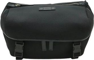 Gucci Pre-owned Nylon Canvas 2way Schoudertas - Heren - Vintage Heuptassen - Zwart - ONE Size - Nylon - Vintage