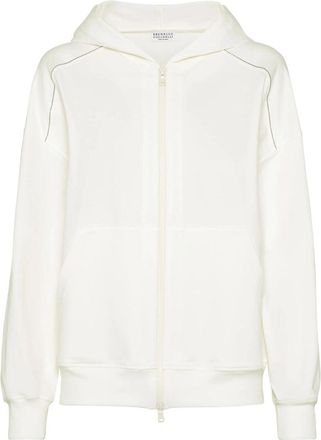 Brunello Cucinelli Felpe Bianco-Donna