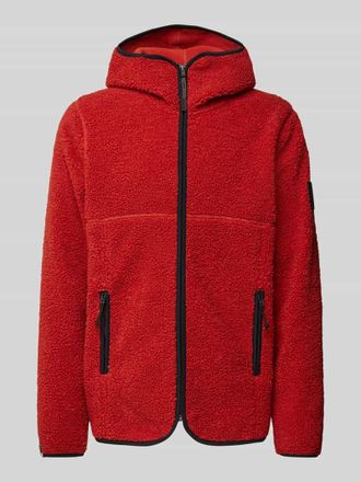 Didriksons 1913 Sherpa Jacket mit Reißverschlusstaschen Modell BROR in Rot, Größe M