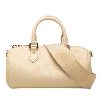 Louis Vuitton Pre-owned Papillon BB - Dames - Pre-owned - Beige - Maat: ONE Size Leer