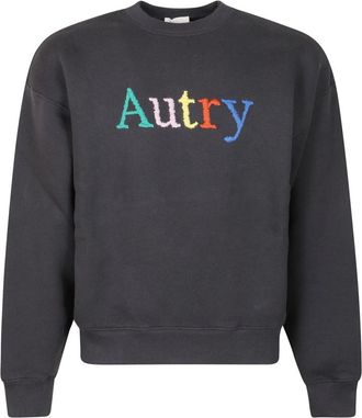 Autry Sweatshirt Main 120L Heavy Jersey - Heren - Sweatshirts - Grijs - S - Katoen - Hoodies & sweatvesten