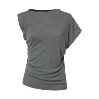 Vivienne Westwood Top drappeggiato asimmetrico Hebo - - Tops - Donna - Grigio - XS