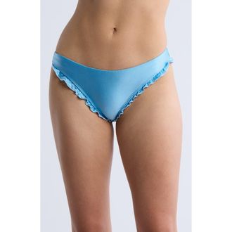 Dippin' Daisy's Swimwear Alina Ruffle Bikini Bottoms in Baby Blue at Nordstrom Rack, Size Large