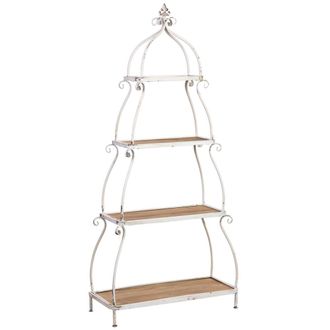 Wanderlust Deco Estanter&iacute;a de madera y metal 80.5x35.5x173h cm marr&oacute;n