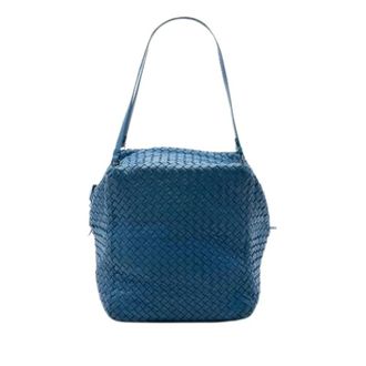 Bottega Veneta Pre-owned Cuero bolsos-de-hombro - Pre-owned - Mujer - Azul - ONE SIZE