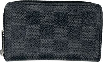Louis Vuitton Damier Graphite Black Damier Graphite Coin Purse/Coin Case (Pre-Owned)