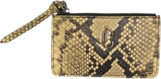 Jimmy Choo London Pre-owned Wallets, female, Beige, Size: ONE SIZE Pre-owned Leather wallets