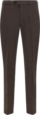 Brunello Cucinelli Brown Flat Front Trousers