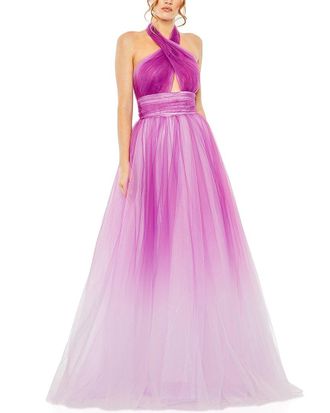 Mac Duggal Halter Neck Ball Gown
