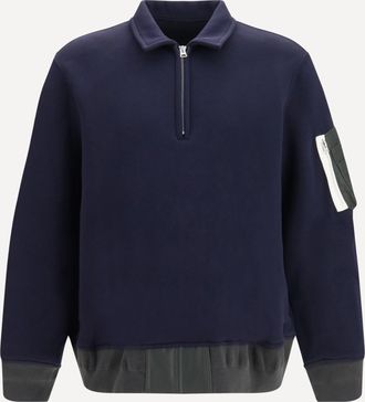 sacai Polo in spugna con zip Man 3