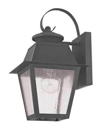 Livex Lighting Livex Mansfield 1-Light Charcoal Outdoor Wall Lantern