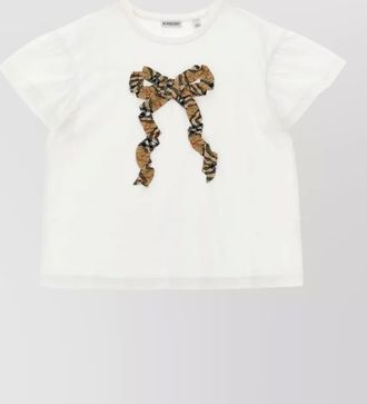 Burberry roxy bow cotton jersey t-shirt