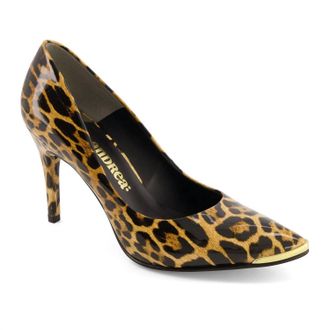 Andrea Womens Animal Print Stiletto Pumps In Leopard