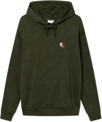 Les Deux Clyde AOP Hoodie - Heren - Hoodies - Groen - XS - Katoen - Hoodies & sweatvesten