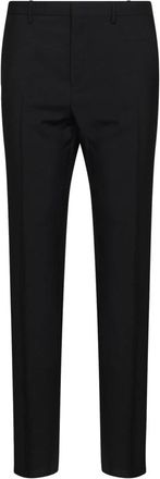 Fendi Pantalones Sastre de Mohair Kid - Trousers - Hombre - Negro - XL