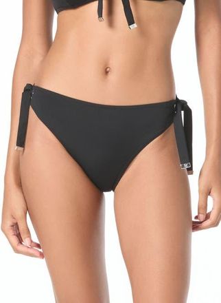 Michael Kors Grommet Solids Bikini Bottom in Black at Nordstrom, Size X-Small