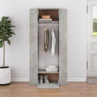 Berkfield Home Hallway Cabinets 2 pcs Concrete Grey Engineered Wood