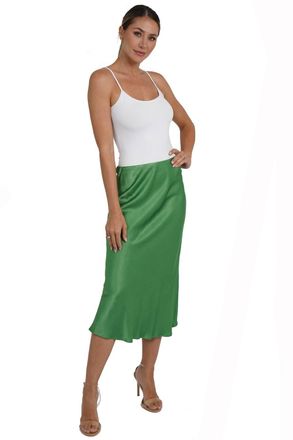 Love Token Rosabel Midi Skirt In Green