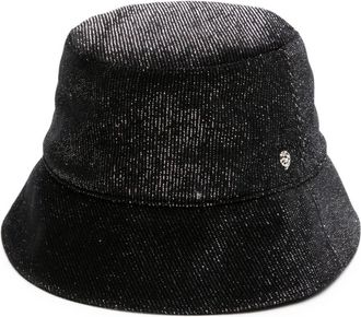Helen Kaminski Florenze metallic bucket hat - women - Cotton/Metallic Fibre/Polyester/Viscose/Nylon/Spandex/Elastane - One Size - Black