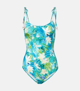 Chlo&eacute; Chlo&eacute; Beaded floral swimsuit