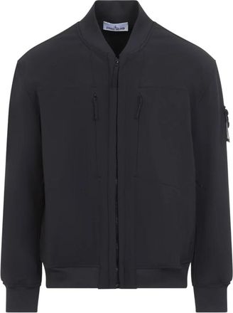 Stone Island Bomberjack - Heren - Bomber jackets - Zwart - L - Polyester - Jassen